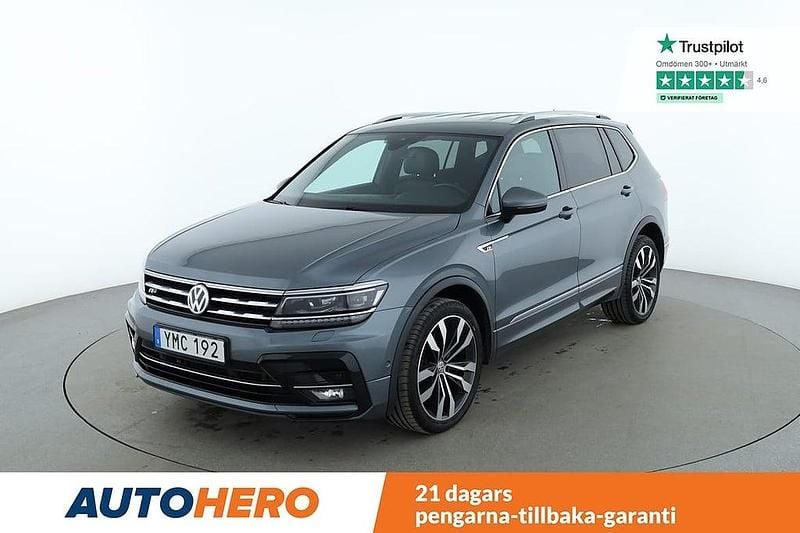 Mörkgrå Begagnad 2018 VW Tiguan Allspace Highline SUV | 324 000 kr (Marknadspris) - Bild 1/4