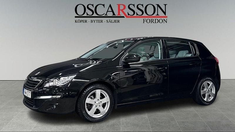 Svart Begagnad 2014 Peugeot 308 Active Halvkombi | 124 900 kr (Lite dyr) - Bild 1/4