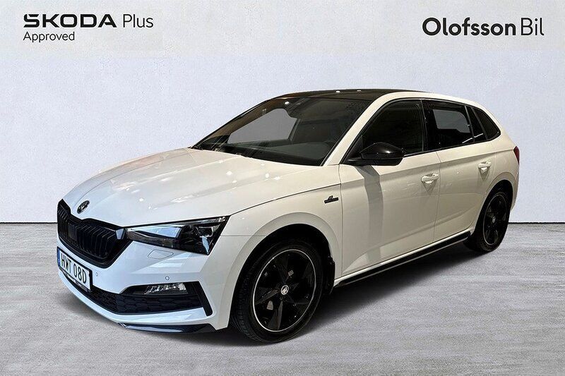 Vit Begagnad 2022 Skoda Scala Monte Carlo Halvkombi | 194 900 kr (Marknadspris) - Bild 1/4