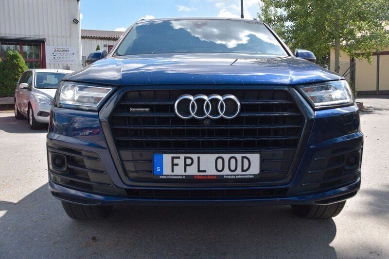 Begagnad Audi Q7 S-Line 337 HK (247 kW) 2019 Blå SUV