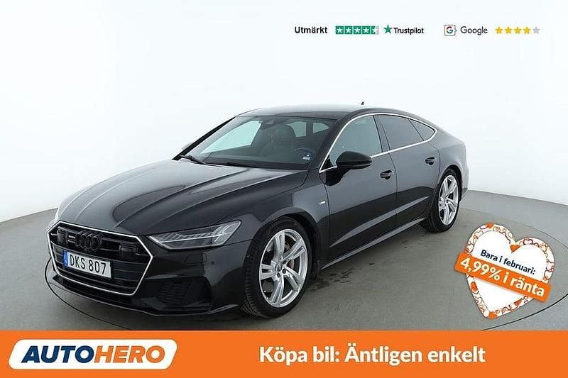 Grå Begagnad 2018 Audi A7 Sportback Halvkombi | 388 000 kr (Bra pris) - Bild 1/4