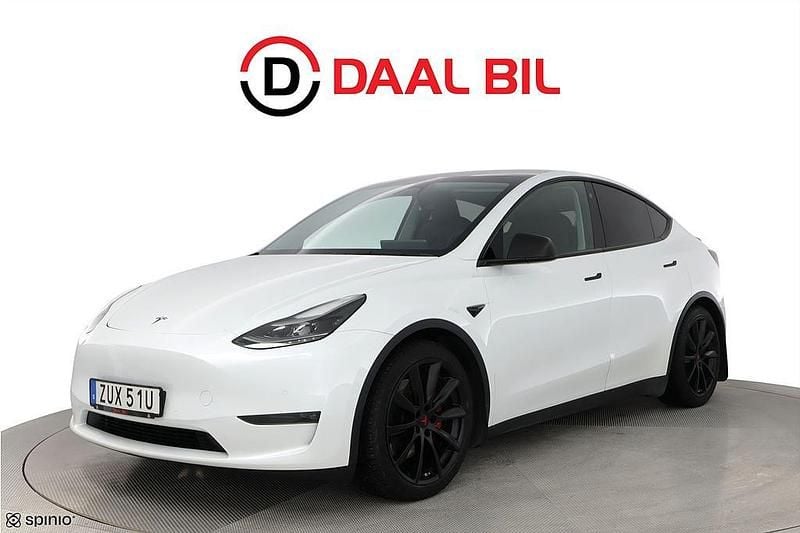 Vit Begagnad 2022 Tesla Model Y Performance SUV | 419 700 kr (Marknadspris) - Bild 1/4