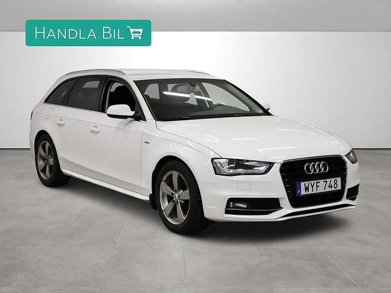 Begagnad Audi A4 S-Line 150 HK (110 kW) 2014 Vit Kombi