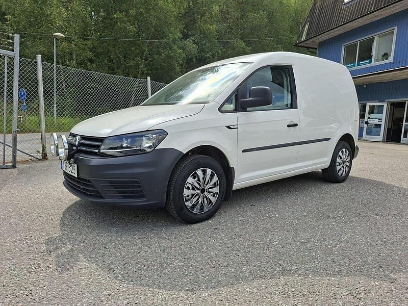 Vit Begagnad 2016 VW Caddy Minibuss | 114 900 kr (Bra pris) - Bild 1/4