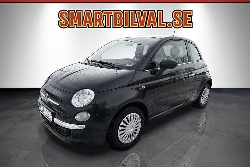 Begagnad Fiat 500 Lounge 69 HK (50 kW) 2013 Svart Halvkombi