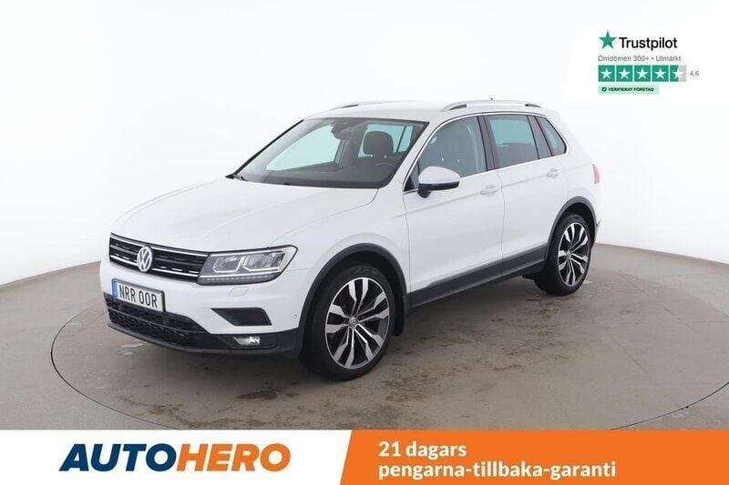 Vit Begagnad 2019 VW Tiguan SUV | 249 000 kr (Marknadspris) - Bild 1/4