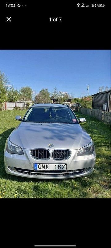 Grå Begagnad 2008 BMW 520 Kombi | 54 000 kr (Marknadspris) - Bild 1/4