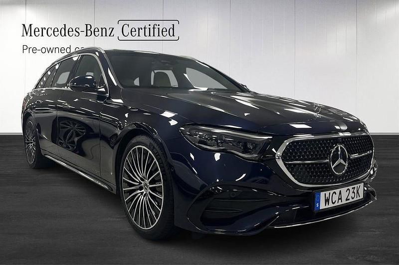 Begagnad Mercedes E300 Advanced Plus 313 HK (230 kW) 2025 Nautiskblå metallic Kombi