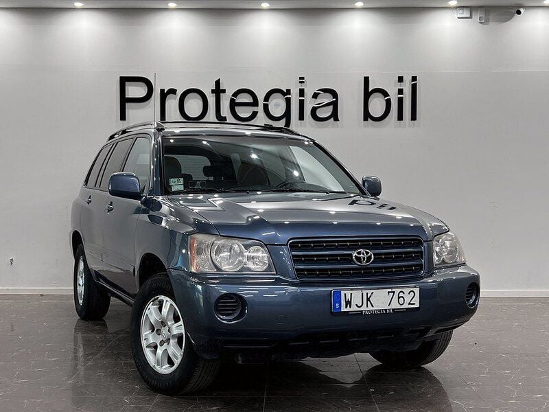 Ljusblå Begagnad 2003 Toyota Highlander SUV | 89 900 kr - Bild 1/4