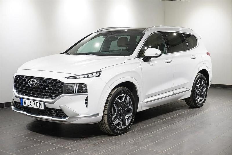 Vit Begagnad 2021 Hyundai Santa Fe Advanced SUV | 409 900 kr (Marknadspris) - Bild 1/4