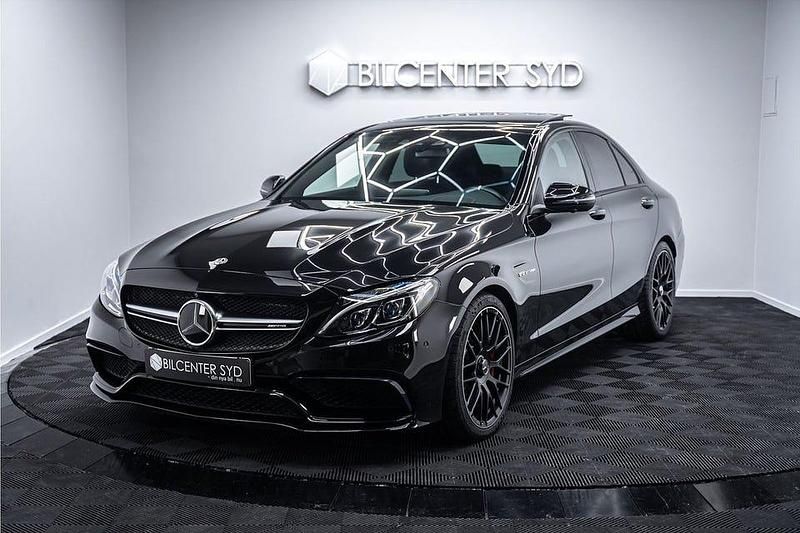 Svart Begagnad 2017 Mercedes C63S AMG AMG Sedan | 629 900 kr - Bild 1/4