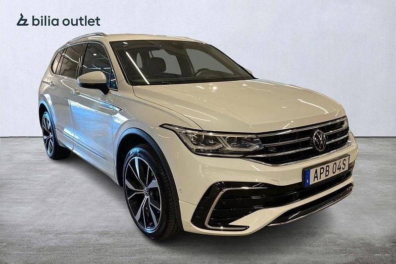 Begagnad VW Tiguan Allspace R-line 200 HK (147 kW) 2021 Vit SUV