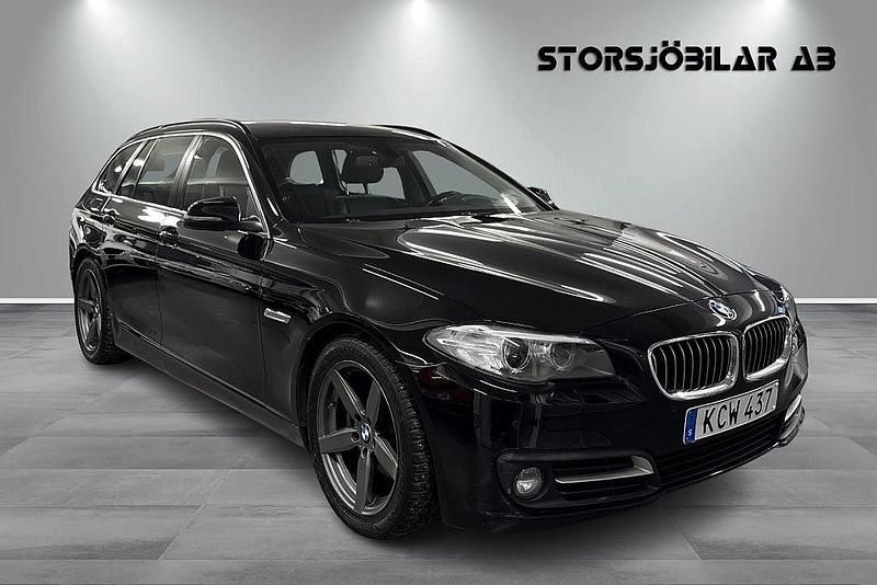 Svart Begagnad 2017 BMW 520 Kombi | 179 000 kr (Bra pris) - Bild 1/4