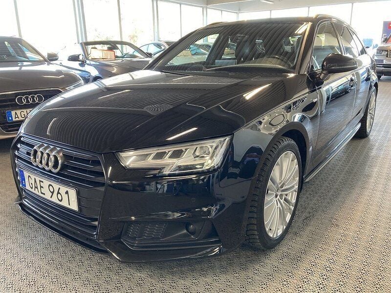 Svart Begagnad 2017 Audi A4 S-Line Kombi | 249 900 kr (Dyr) - Bild 1/4