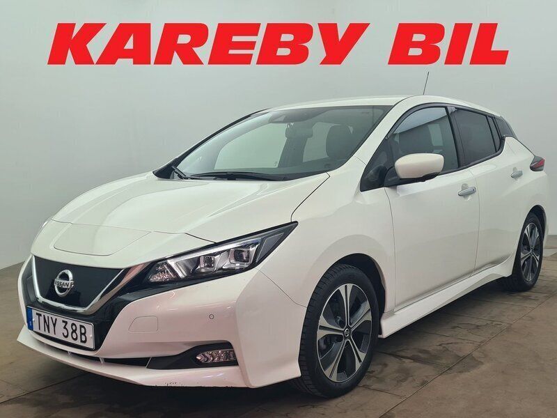 Vit Begagnad 2020 Nissan Leaf 360º Halvkombi | 138 900 kr (Bra pris) - Bild 1/4
