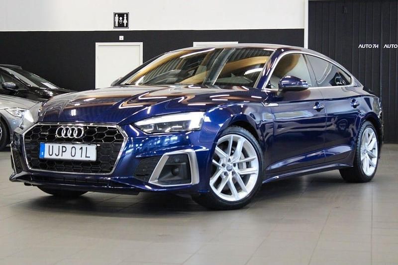 Begagnad Audi A5 Sportback S-Line 265 HK (194 kW) 2020 Blå Halvkombi