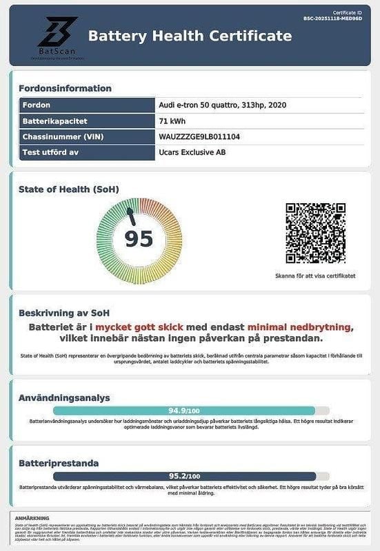 Begagnad Audi e-tron 230 kW (313 HK) 2019 Svart SUV