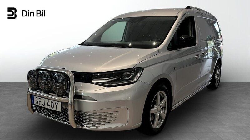 Silver (reflexsilver metallic) Begagnad 2024 VW Caddy Maxi Minibuss | 344 900 kr (Dyr) - Bild 1/4