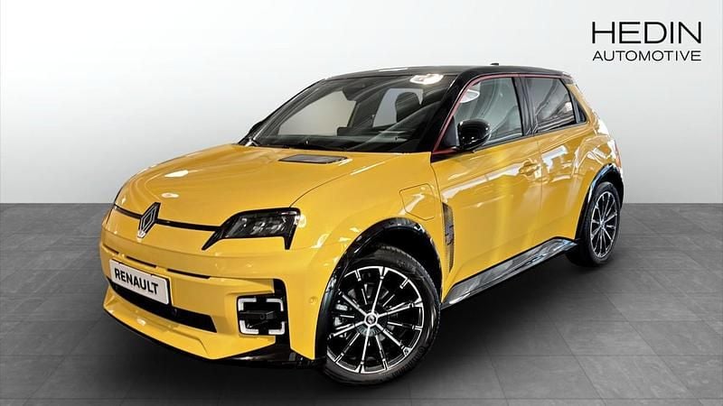 Gul (white) Ny 2025 Renault R5 Iconic Halvkombi | 384 900 kr - Bild 1/4