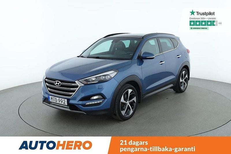 Blå Begagnad 2015 Hyundai Tucson Premium SUV | 204 000 kr (Marknadspris) - Bild 1/4