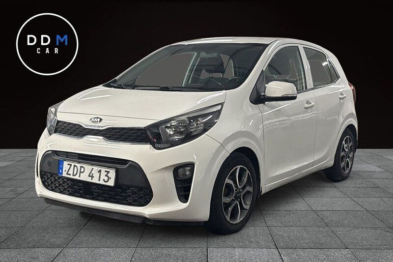 Vit Begagnad 2017 Kia Picanto Halvkombi | 49 900 kr (Marknadspris) - Bild 1/4