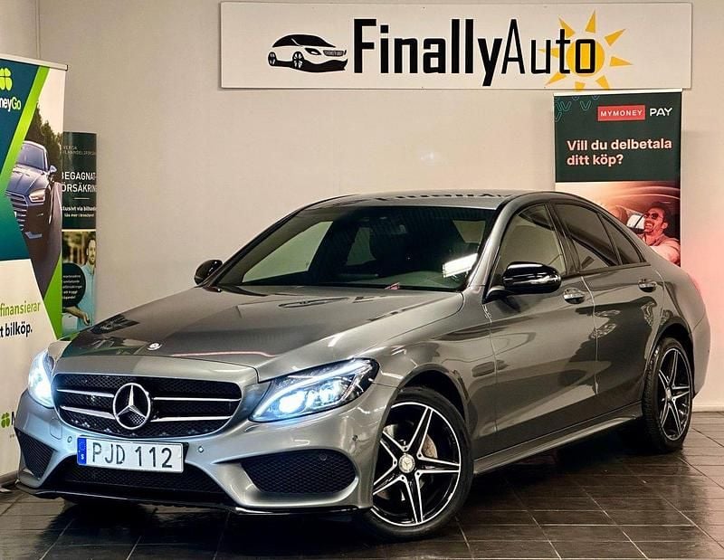 Grå Begagnad 2017 Mercedes C220 AMG line Sedan | 239 900 kr (Marknadspris) - Bild 1/4