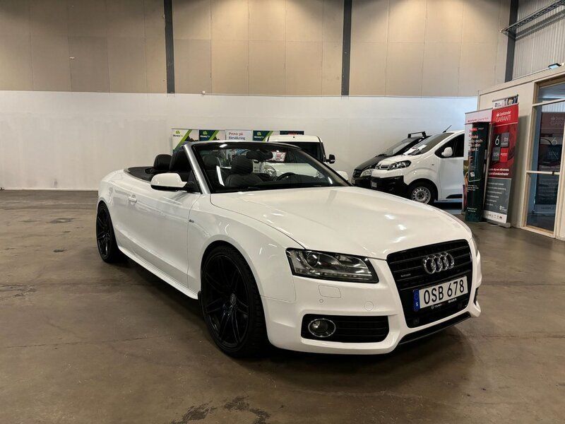 Vit Begagnad 2010 Audi A5 Cabriolet Comfort Cab | 119 900 kr (Marknadspris) - Bild 1/4