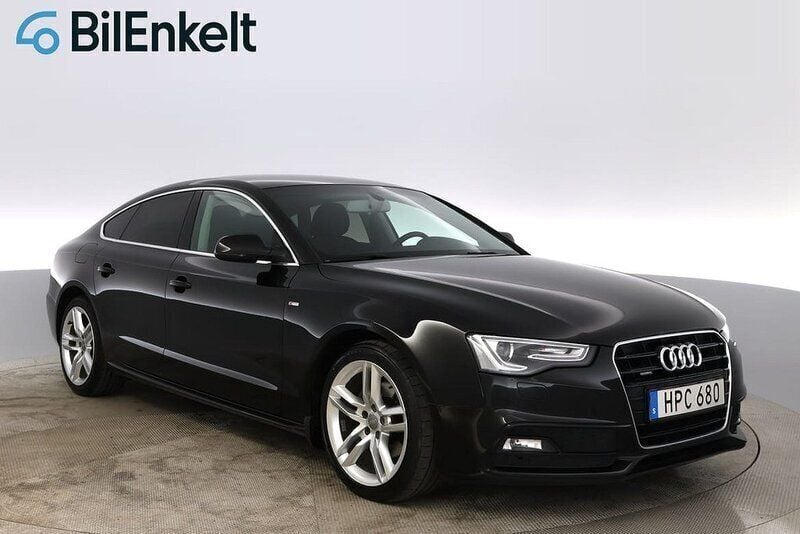 Svart Begagnad 2016 Audi A5 Sportback S-Line Halvkombi | 158 900 kr (Superpris) - Bild 1/4