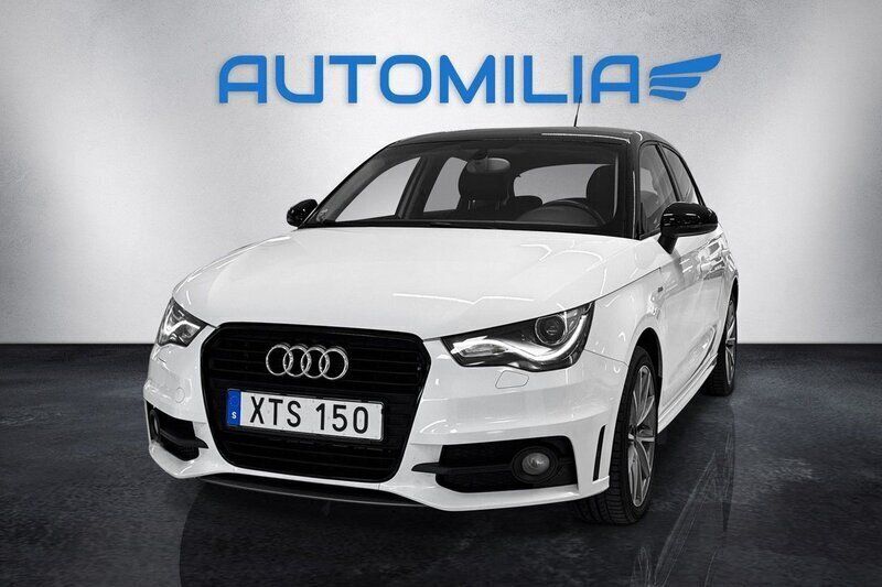 Vit Begagnad 2014 Audi A1 Sportback S-Line Halvkombi | 99 900 kr (Marknadspris) - Bild 1/4