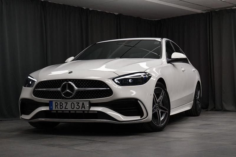 Vit Ny 2025 Mercedes C300 Advanced Plus Sedan | 529 000 kr - Bild 1/4