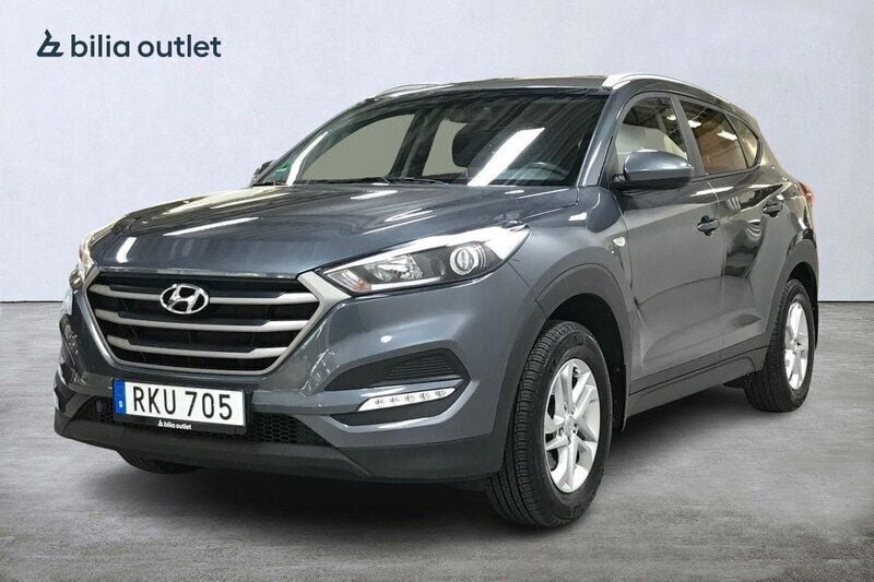Mörkgrå Begagnad 2017 Hyundai Tucson Active SUV | 154 900 kr (Marknadspris) - Bild 1/3