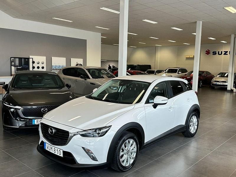 Vit Begagnad 2017 Mazda CX-3 Vision SUV | 119 900 kr (Bra pris) - Bild 1/4