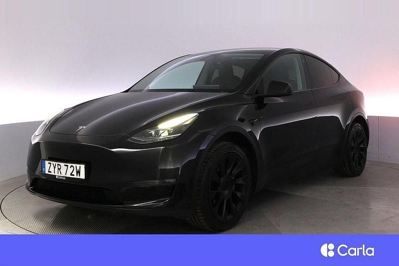 Svart Begagnad 2022 Tesla Model Y Long Range AWD SUV | 389 900 kr - Bild 1/4