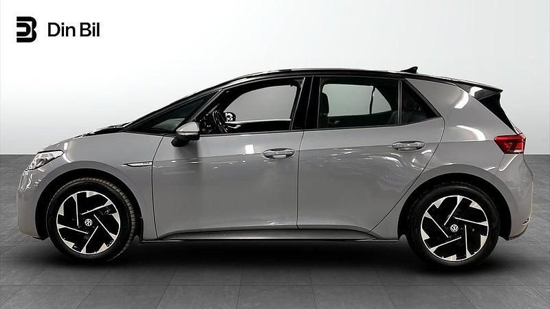 Begagnad VW ID.3 Pro Performance 150 kW (204 HK) 2022 Grå Halvkombi
