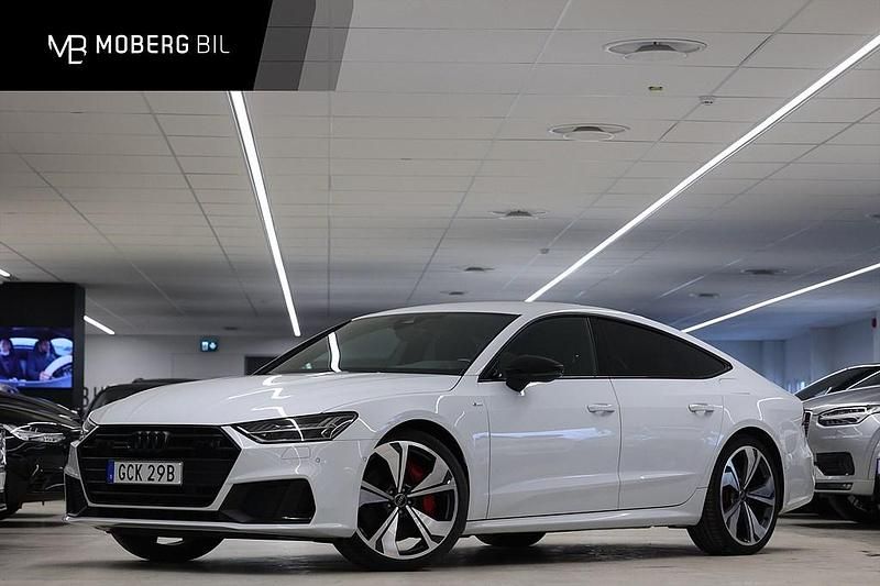 Vit Begagnad 2023 Audi A7 Sportback S-Line Halvkombi | 549 000 kr (Marknadspris) - Bild 1/2