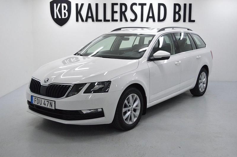 Vit Begagnad 2019 Skoda Octavia G-TEC Kombi | 189 900 kr (Dyr) - Bild 1/4