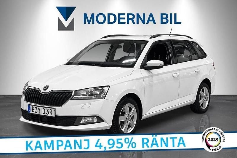 Vit Begagnad 2021 Skoda Fabia Style Kombi | 144 700 kr (Superpris) - Bild 1/4
