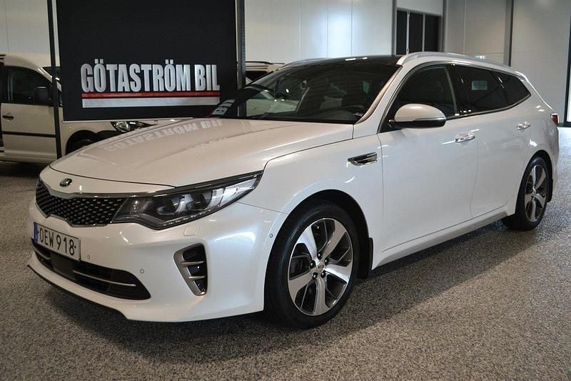 Vit Begagnad 2016 Kia Optima GT-Line Kombi | 119 000 kr (Marknadspris) - Bild 1/4