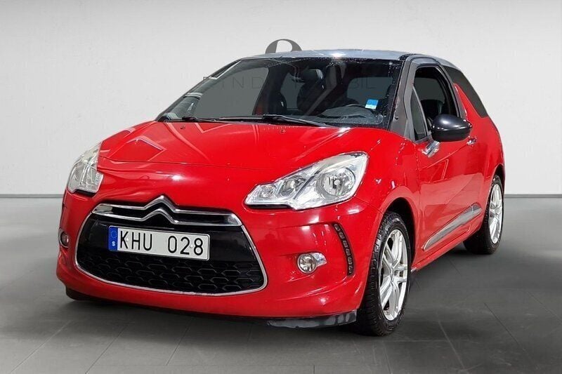 Röd Begagnad 2010 Citroën DS3 Halvkombi | 29 900 kr (Bra pris) - Bild 1/3