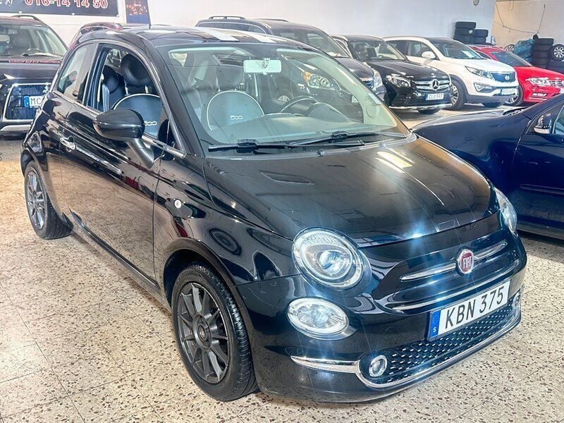 Svart Begagnad 2015 Fiat 500 Halvkombi | 110 000 kr (Lite dyr) - Bild 1/4