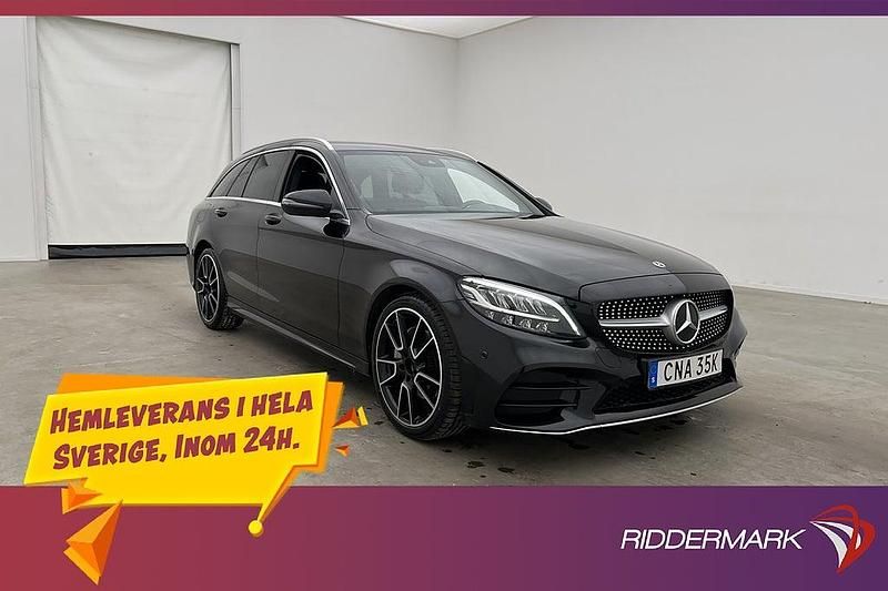 Svart Begagnad 2019 Mercedes C200 AMG Kombi | 269 800 kr (Marknadspris) - Bild 1/3