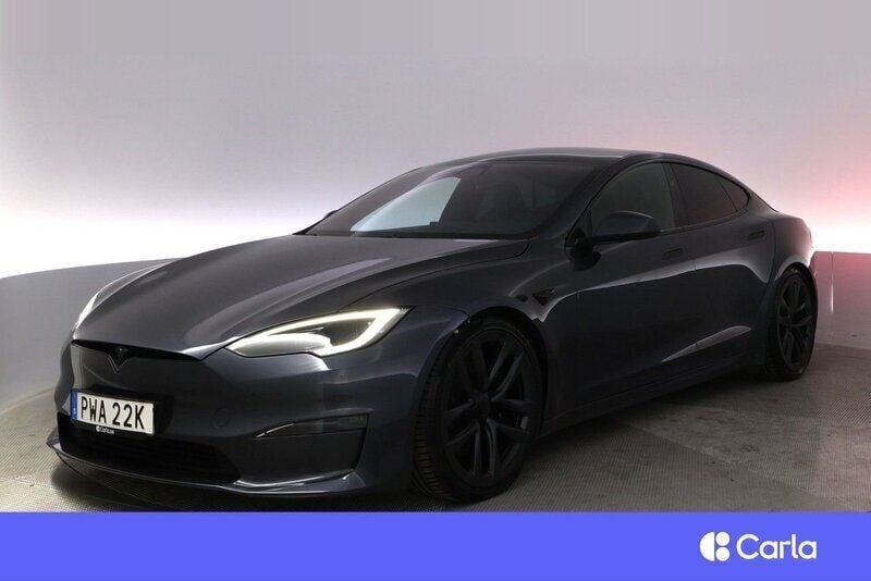 Grå Begagnad 2023 Tesla Model S Long Range Sedan | 676 900 kr - Bild 1/2