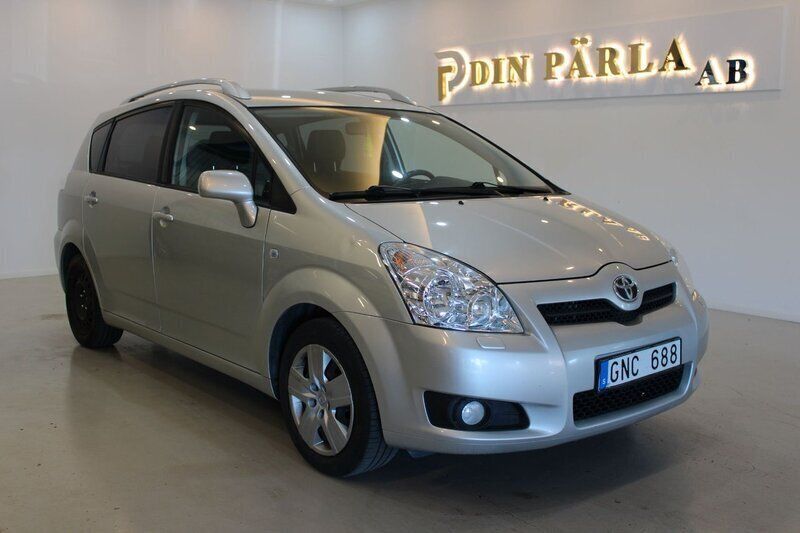Silver Begagnad 2007 Toyota Corolla Verso Minibuss | 69 900 kr (Marknadspris) - Bild 1/4