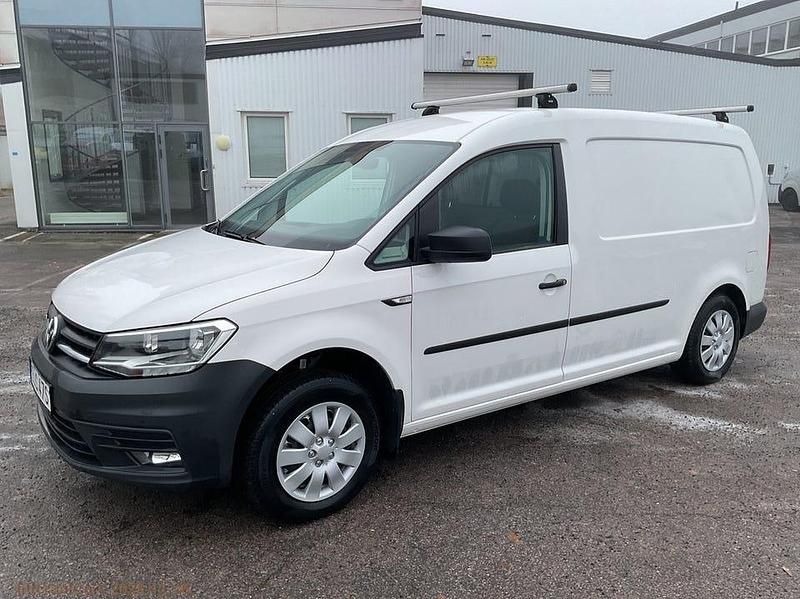 Vit Begagnad 2020 VW Caddy Minibuss | 99 600 kr - Bild 1/4