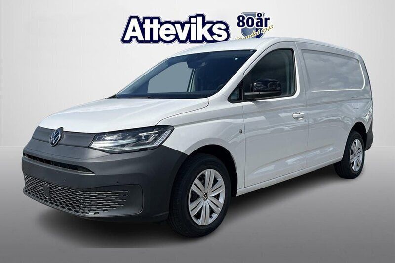 Vit Ny 2025 VW Caddy Maxi Minibuss | 448 250 kr (Marknadspris) - Bild 1/4