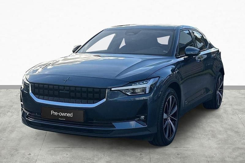 Mörkblå (blå) Begagnad 2021 Polestar 2 Plus Halvkombi | 364 900 kr (Lite dyr) - Bild 1/3
