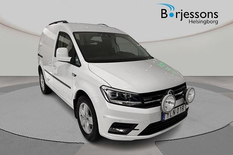 Vit Begagnad 2020 VW Caddy Minibuss | 229 900 kr (Bra pris) - Bild 1/4