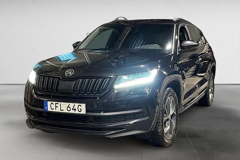 Svart Begagnad 2019 Skoda Kodiaq SportLine SUV | 269 900 kr (Bra pris) - Bild 1/3