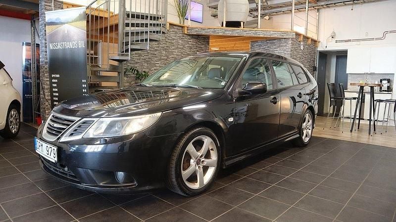 Svart Begagnad 2008 Saab 9-3 Vector Kombi | 29 900 kr (Superpris) - Bild 1/4