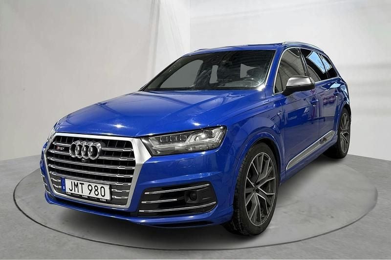 Blå Begagnad 2018 Audi SQ7 SUV | 339 000 kr - Bild 1/4